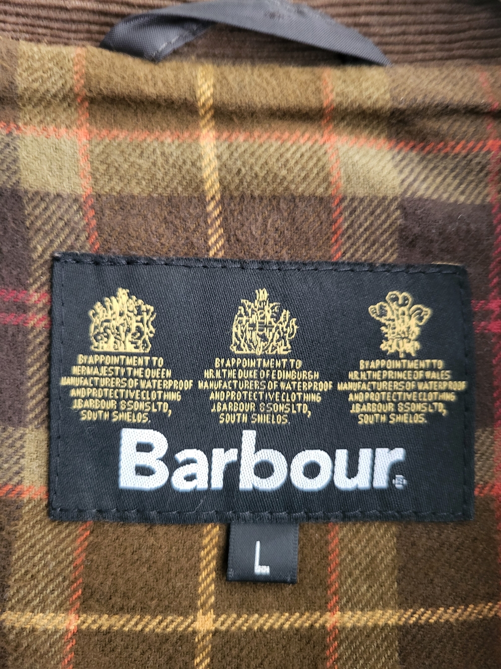 RARE Barbour Lutz Wax Jacket In Rust - Picture 12 of 12